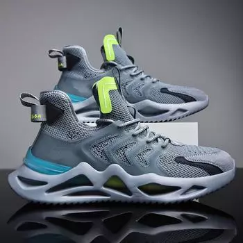 Мужская обувь большого размера, весна 2025, новые мужские спортивные кроссовки, дышащие кроссовки для бега, средняя помощь, повседневная обувь для мужчин 39 белый