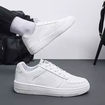 Мужская обувь, брендовая повседневная обувь для мужчин, удобные кроссовки, легкая прогулочная мужская обувь 39 белый