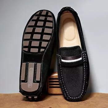 Мужская обувь, брендовые туфли для отдыха, слипоны, мужские замшевые туфли высокого качества для мужчин 2022 года, удобные повседневные туфли на плоской подошве 39