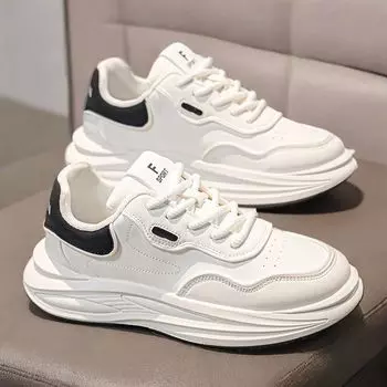 Мужская обувь Daddy 2024 года, новая мужская мода, спортивная обувь на платформе, спортивная обувь для студентов, белые туфли, повседневная обувь 39 хаки