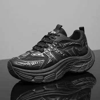 Мужская обувь Daddy 2024 года, осень, новинка, знаменитость из Интернета, с такой же легкой толстой подошвой, усиливающей спортивный повседневный стиль, универсальная мужская обувь 39