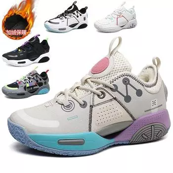 Мужская обувь Детская обувь Баскетбольная обувь Повседневная дышащая обувь Кроссовки для мальчиков и девочек 36