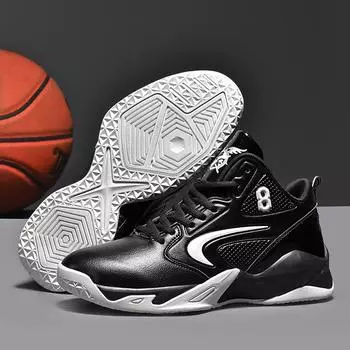 Мужская обувь для активного отдыха, нескользящие баскетбольные кроссовки, удобные легкие кроссовки, мужская кожаная повседневная обувь, высококачественные теннисные туфли 39 белый