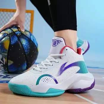 Мужская обувь для активного отдыха, нескользящие баскетбольные кроссовки, удобные легкие кроссовки, мужская кожаная повседневная обувь, высококачественные теннисные туфли 36