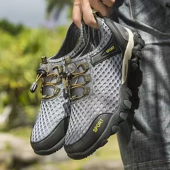 Мужская обувь для активного отдыха, новые кроссовки Creek, импортная торговля, большие размеры, летние кроссовки из дышащей сетки, мужская повседневная спортивная обувь 39