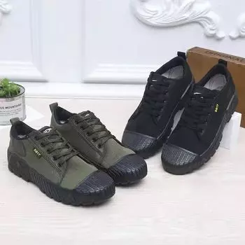 Мужская обувь для альпинизма с нескользящей рабочей подошвой из дышащей ткани, рабочая обувь из холщовой ткани, кроссовки с резиновой подошвой, износостойкая обувь 38