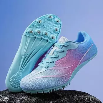 Мужская обувь для легкой атлетики, женские кроссовки с шипами, для бега, тренировок, легкие, для гонок, спортивные кроссовки с шипами, размер плюс 35-45 39