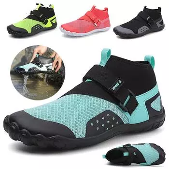 Мужская обувь для плавания в воде, мужская обувь с высоким берцем, пляжная обувь цвета морской волны, женская спортивная обувь на открытом воздухе, походы, болотные кроссовки, сандалии для фитнеса и катания на лодках для серфинга 36 синий