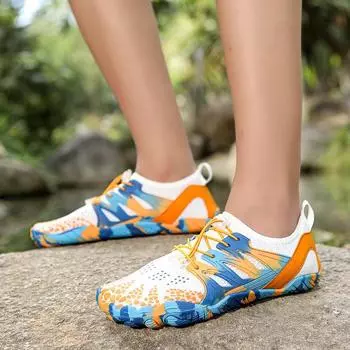 Мужская обувь для плавания, водные кроссовки, обувь для плавания, пляжная быстросохнущая обувь для босиком, обувь для плавания, носки для бассейна, занятия йогой и серфингом 38 аквамарин