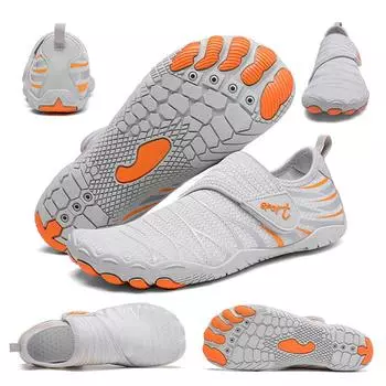 Мужская обувь для плавания, женские носки для дайвинга, обувь для плавания босиком в воде, пляжные кроссовки для ходьбы по течению, спортивные кроссовки для фитнеса, йоги, серфинга 35 белый