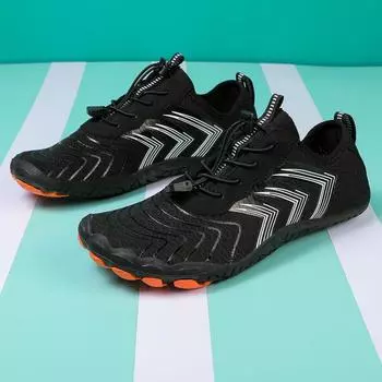 Мужская обувь для плавания, женские носки для дайвинга, обувь для плавания босиком в воде, пляжные кроссовки для ходьбы по течению, спортивные кроссовки для фитнеса, йоги, серфинга 35 чёрный