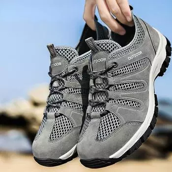 Мужская обувь для походов, обувь для водных видов спорта большого размера, спортивная обувь, повседневная обувь, пляжная обувь 39 чёрный