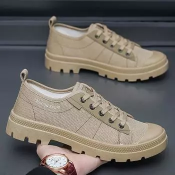 Мужская обувь для приключений, нескользящая, износостойкая, с низким берцем, обувь с защитой от запаха, повседневная обувь для улицы 38 чёрный