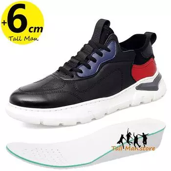 Мужская обувь для увеличения роста Кроссовки для увеличения роста Высокие мужские кроссовки стелька для увеличения роста 6 см Спорт 37