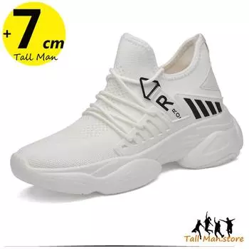 Мужская обувь для увеличения роста Мужские кроссовки для увеличения роста Спортивные высокие сетчатые кроссовки для отдыха Модные мягкие 35
