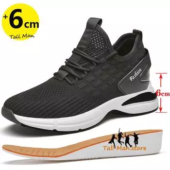 Мужская обувь для увеличения роста, обувь для мужчин, стелька для увеличения роста 6 см, черные туфли, обувь для увеличения роста 37
