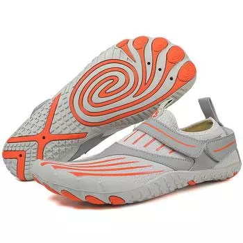 Мужская обувь для воды, быстросохнущая обувь цвета морской волны, женская обувь для воды, уличная обувь для бассейна, пляжа, серфинга 36 чёрный