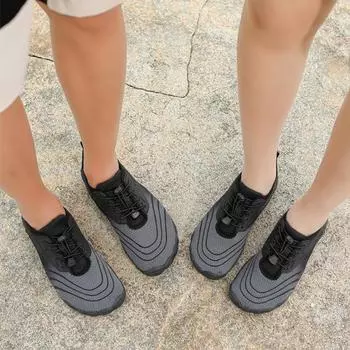 Мужская обувь для воды, быстросохнущая обувь для плавания, мужские пляжные сандалии, обувь для йоги, обувь для дайвинга, серфинга, болотная обувь EU:45 чёрный