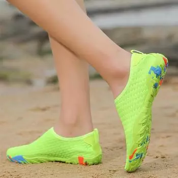 Мужская обувь для воды, уличная обувь для воды, быстросохнущая, прочная, для взрослых, пляжная обувь для плавания, обувь для воды, тапочки, водные кроссовки EU:45 чёрный