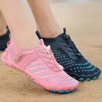 Мужская обувь для воды, женская обувь для плавания, серфинга, пляжная обувь для бассейна, мужская обувь для плавания босиком с пятью пальцами, дышащая обувь для плавания в воде EU:39 серый