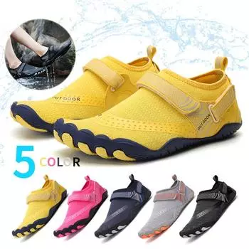 Мужская обувь для воды Женские болотные кроссовки Дренажные туфли Aqua Быстросохнущая обувь для фитнеса и йоги Сандалии для плавания босиком Кроссовки для дайвинга в реке и море 35 чёрный
