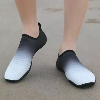 Мужская обувь для воды Женские быстросохнущие носки для плавания на пляже Обувь для занятий босиком на пляже Быстросохнущие носки для йоги для воды Слипоны для воды EU:35 оранжевый/серый