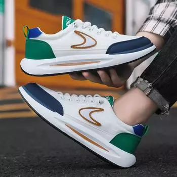 Мужская обувь Dopamine, модная легкая дышащая молодежная спортивная обувь, универсальные туфли на шнуровке с круглой головкой 39