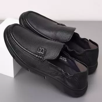 Мужская обувь Doudou, кожаные без застежки, мужская обувь из овчины для вождения в британском стиле, повседневная обувь для ленивых с мягкой подошвой, новинка весны и лета 38