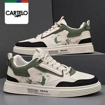 Мужская обувь, дышащие кроссовки, модная износостойкая, нескользящая, повседневная спортивная и удобная обувь 39 хаки