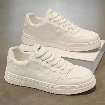 Мужская обувь Дышащие маленькие белые туфли Мужские студенческие модные спортивные и досуговые туфли Кроссовки Модная обувь 39