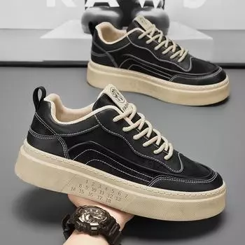 Мужская обувь Дышащие маленькие белые туфли Мужская модная спортивная повседневная обувь для сёрфинга на платформе Модная обувь 39