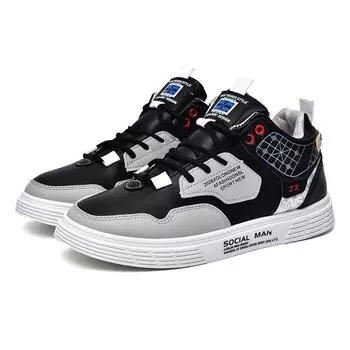 Мужская обувь Ежегодная обувь с высоким берцем из парусины Мужская трендовая обувь для внешней торговли Белая обувь для спорта и отдыха Обувь для сноуборда Модная обувь 39