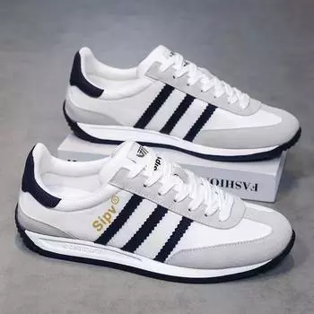 Мужская обувь Forrest Gump 2025 года, весна и осень, новые спортивные и повседневные туфли белого цвета, тренд, универсальные кроссовки для бега и молодежи с низким верхом для папы 39