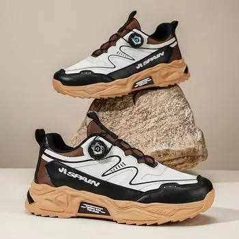 Мужская обувь Four Seasons New Casual Shoes Модная мужская спортивная обувь для активного отдыха Корейская версия Трендовая обувь для подростков с вращающимися пуговицами 39