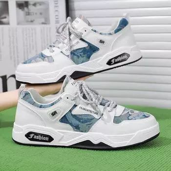 Мужская обувь Guochao 2024 года, новая летняя дышащая взрывная ниша, оригинальная повседневная обувь для досок, нескользящая спортивная обувь для мужчин 39