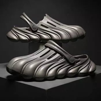 Мужская обувь Hole Shoes Bag Head Foot Sandals Beach Shoes Casual Stepping On Shit Sandals Men 40-41