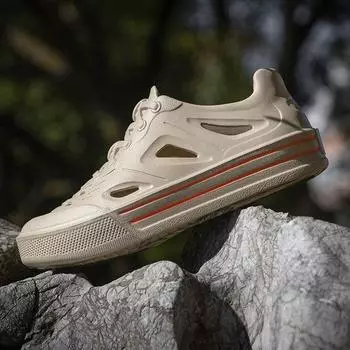 Мужская обувь Hole Shoes Летняя верхняя одежда Hollow Beach Shoes Дышащая спортивная обувь 44-45 белый