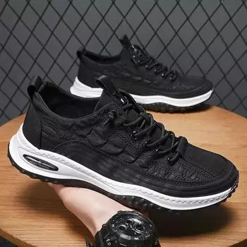 Мужская обувь холодная липкая новая мужская дышащая обувь из ледяного шелка модная мужская повседневная обувь универсальная спортивная обувь для мужчин 39