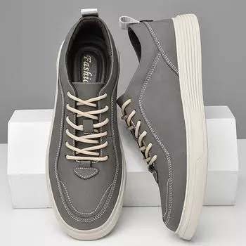 Мужская обувь Итальянская натуральная кожа Модная спортивная обувь Классическая эластичная повседневная обувь для мужчин Кроссовки Обувь для скейтборда на открытом воздухе 38 песочный