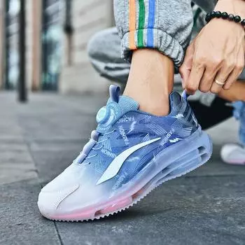 Мужская обувь из кокоса, дышащая сетка, повседневные спортивные кроссовки, толстая подошва, повышенная воздушная подушка, модная обувь для пап 36