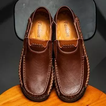 Мужская обувь из кожи ручной работы, повседневная обувь на плоской подошве, горячая распродажа, мокасины, прогулочная обувь, мужская дизайнерская обувь для мужчин, дизайнерская обувь для мужчин 39 светло-коричневого