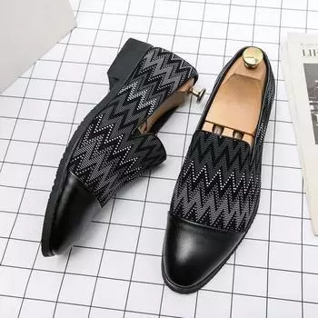 Мужская обувь из натуральной кожи 2024 года, новые туфли для вождения, мужская обувь для отдыха с мягкой подошвой, дышащая обувь из коровьей кожи, туфли на плоской подошве для мужчин 38 чёрный