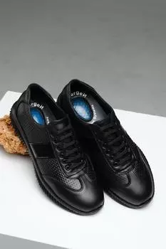 Мужская обувь из натуральной кожи Adn 1299, ортопедические массажные туфли на каблуке из лакированной кожи со шнуровкой и подробными деталями