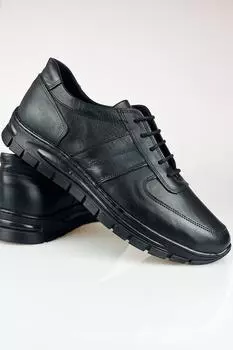 Мужская обувь из натуральной кожи, черные удобные повседневные туфли Luas24Al0029