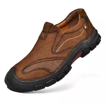 Мужская обувь из натуральной кожи, кроссовки, уличная обувь, мужская обувь на плоской подошве, удобная мужская прогулочная обувь