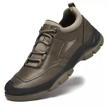 Мужская обувь из натуральной кожи, кроссовки, уличная обувь, мужская обувь на плоской подошве, удобная мужская прогулочная обувь 38 чёрный