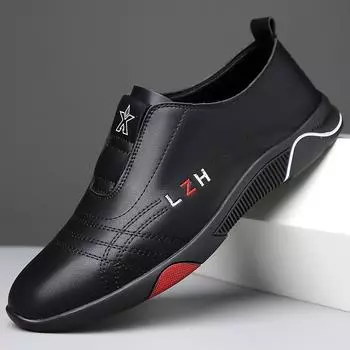 Мужская обувь из натуральной кожи. Новые кожаные туфли, мужские модные низкие туфли в британском стиле, универсальная повседневная кожаная обувь с мягкой подошвой. 38