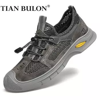 Мужская обувь из натуральной кожи, повседневная летняя итальянская мужская обувь, брендовые дышащие мужские мокасины, дизайнерская мужская сетчатая обувь, Chaussure Homme 39