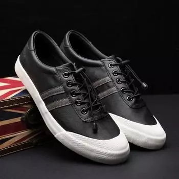 Мужская обувь из натуральной кожи, повседневная обувь, модные туфли на шнуровке, полосатые туфли на плоской подошве для мужчин, весна-осень, крутые лоферы 44