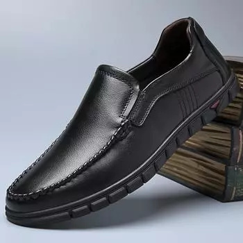 Мужская обувь из натуральной кожи, роскошные повседневные туфли высокого качества без шнуровки, формальные лоферы, мужские мокасины, черные мужские туфли на плоской подошве с вырезами 41